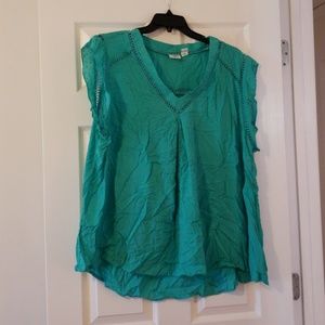 22/24W Cato Green Top